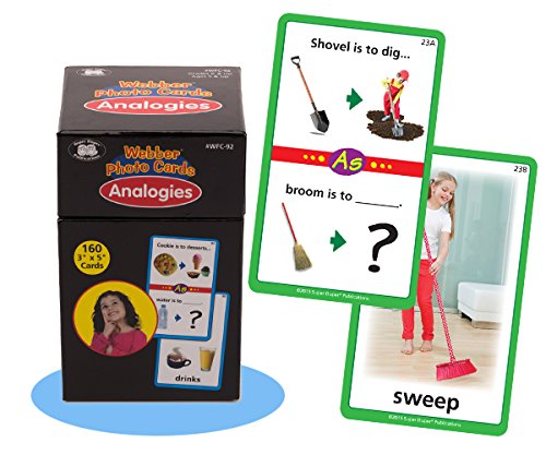 Super Duper Publications Webber Photo Flash Cards Analogies Early Reader Educational Learning Resource for Children