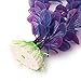 Mallofusa Artificial Aquarium Plants Decoration Plastic Water Ornament for Fish Tank Decor, 16Inch, Purple