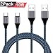 Amoner USB C Cable, Xcords 2Pack 6FT USB C to USB 2.0 Nylon Braided S9 Charger Cable for Galaxy S9, S9 Plus,S8, S8 Plus, LG G5 G6 V30 V20, Google Pixel