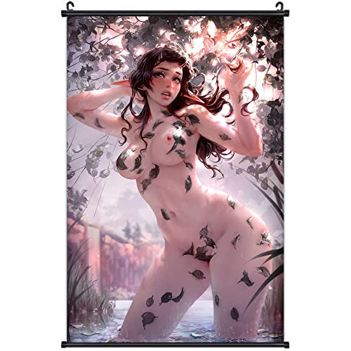 Sexy Girl Naked Uncensored Poster Scroll Hanging Poster, Sexy Anime Waifu Posters Print Hentai