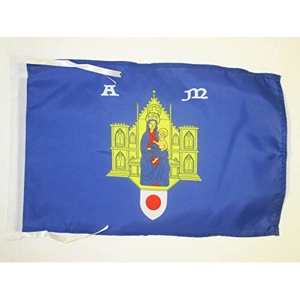 AZ FLAG - City of Montpellier Flag - 18'' x 12'' - 100% Polyester Montpellier Small Banner with Two Cords - Fade Resistant - Vivid Colors - 18x12 in - 45x30 Cm — image 1