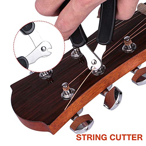 KEWAYO Guitar String Winders Cutter 3 in 1 Guitar String Cutter Guitar