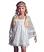 Carat Flower Girls Dresses Vintage Lace Long-Sleeve Communion Wedding Party Dress White Size 8