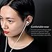 Earphones with Microphone,ROCK Zircon Stereo In-Ear Earphones Earbuds Headphones with Microphone and Remote for sony, iPhone 5/5S/6/6S/6 plus/6s plus, iPod (White)