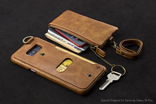 image for SPAYSI, Samsung Galaxy S8 Wallet Case Slim, Galaxy S8 Card Holder Case