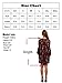 Romwe Women's Floral Print Long Sleeve Summer Loose Tunic Beach Dress Burgundy M