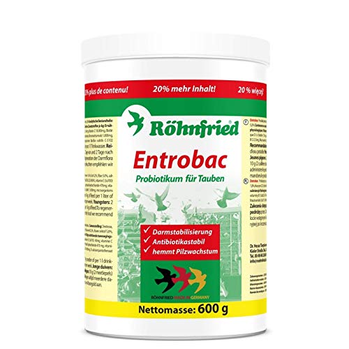 Röhnfried Entrobac - für die optimale Darmflora bei Tauben mit probiotischen Bakterien (600 g)