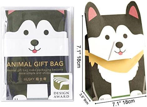 Gotome Animal Gift Bag Origami Paper Bag Husky Large 75x39x106 19x10x27cm
