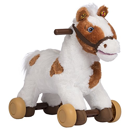 Rockin' Rider Carrot 2-in-1 Pony Plush Ride-On, Painted - Thumbnail 3