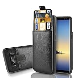 Galaxy Note8 Wallet case, LAMEEKU Protective Samsung Note 8 Leather Case with Credit Card Holder Slot, Shockproof cover For Samsung Galaxy Note8 - Black
