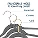 Closet Complete Baby Velvet Hangers, Premium Quality, True-Heavyweight, Virtually-UNBREAKABLE, Ultra-Thin, Space Saving No-Slip, Perfect Size for Babies 0-48 months 360° SPIN, Chrome Hooks, Gray, 25 pc