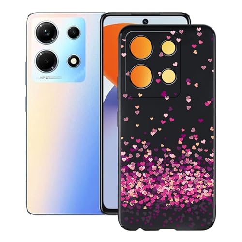 KJYFOANI for Infinix Note 30 VIP Case, Black Shockproof Bumper