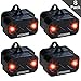 Lycoming Predator Light Deer Repellent Devices for Nighttime Animals Solar Predator Control Light Coyote Deterrent Devices with Red LED Strobe Lights Skunk Fox Repellent for Your Yard, 8 Pack