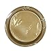 KingZak Gold Solid Color Premium Heavy Weight Plastic Appetizer Plate (7