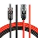 BougeRV 20 Feet 10AWG Solar Extension Cable with MC4 Female and Male Connector Solar Panel Adaptor Kit Tool (20FT Red + 20FT Black)
