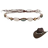 nemokamai Cowboy Hat Bands for Men Women, Leather Hatbands Belt for Cowboy/Western/Fedora/Cowgirl Hats
