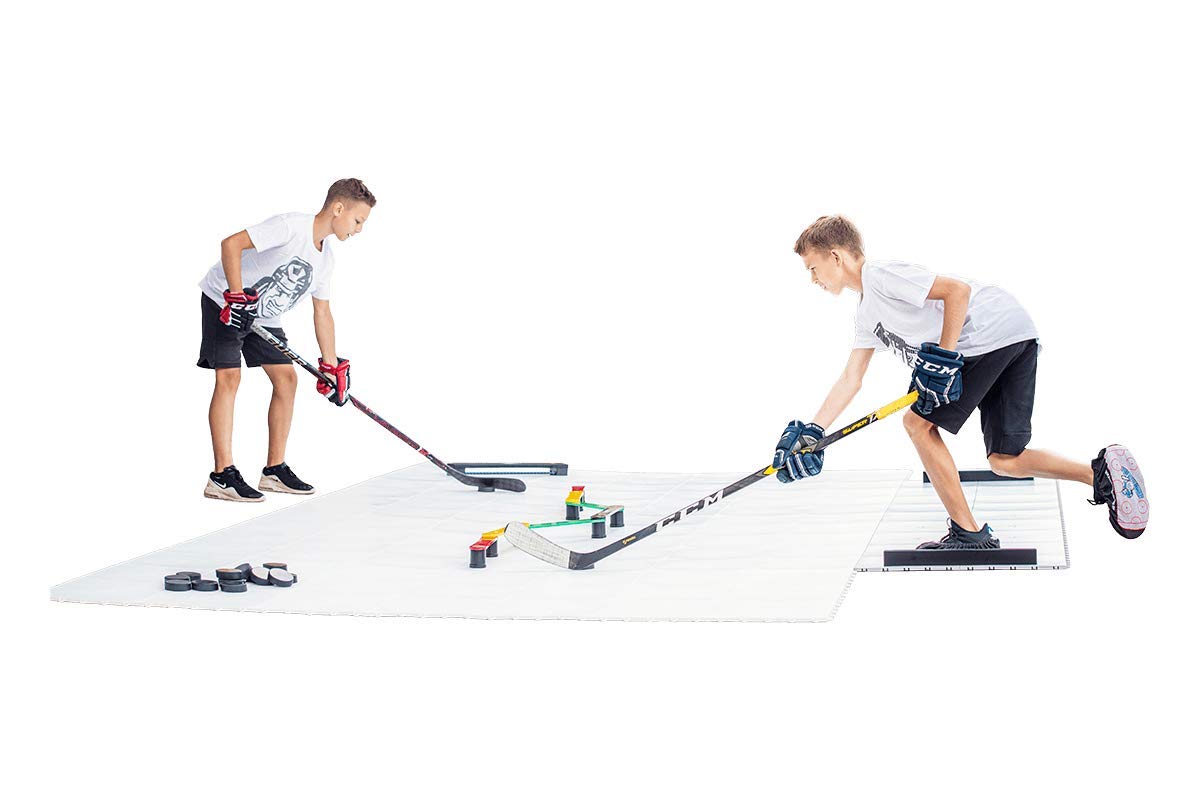 Hockey Revolution 15 Pack Dryland Flooring Tiles Slick Interlocking Training Surface For Stickhandling