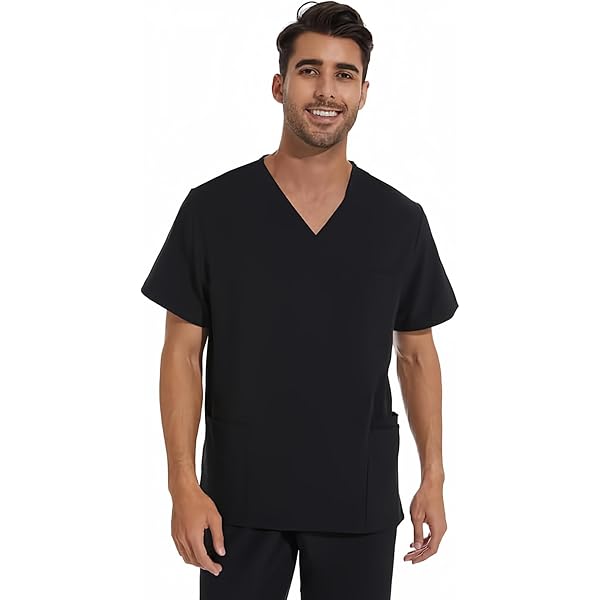 yーー Amazon.com: Dickies Mens Signature V-Neck Medical Scrubs Shirts