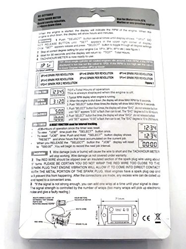 image for New Digital Tachometer / Hour Meter for Suzuki RM RMZ DRZ Dirt Bike Mo