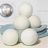 ShungHO 1 PC Dryer Balls Pure New Zealand Wool Reusable Natural Fabric Softener Reduces Drying Time