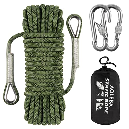 AOLEBA mm Static Climbing Rope 10M(32ft) 20M(64ft) 30M(96ft