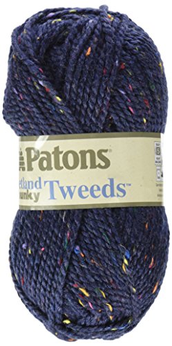 Patons Shetland Chunky Yarn, Medium Blue Tweed