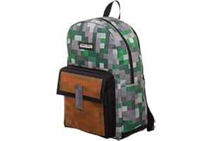 BIOWORLD Minecraft Squares Allover Print Backpack Bookbag One Size