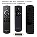 Fintie Silicone Case for Fire TV 4K / 2nd Gen Fire TV Stick / Fire TV Cube Voice Remote, Compatible with Echo / Echo Dot Alexa Voice Remote - Honey Comb Series [Anti Slip] Shock Proof Cover, Black