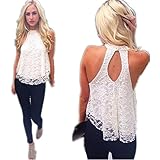 Blouses,Toraway Women Summer Sleeveless Lace Vest Blouse Shirt Tops