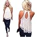 Blouses,Toraway Women Summer Sleeveless Lace Vest Blouse Shirt Tops