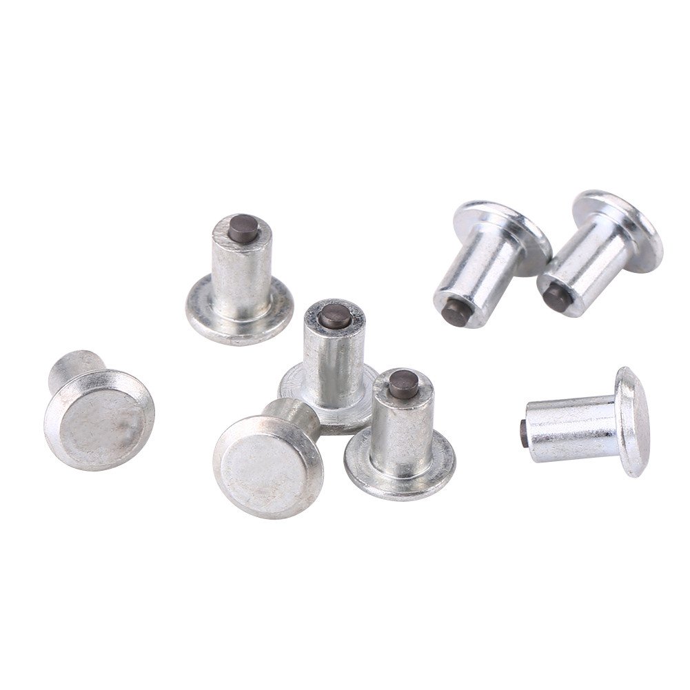 KIMISS Steel + Tungsten Steel 100pcs 9mm/0.35" Wheel Tyre Stud Screws Snow Ice Dirt Mud Non-Slip Wheel Screw for Car Truck SUV ATV,Motorcycle, Shoe