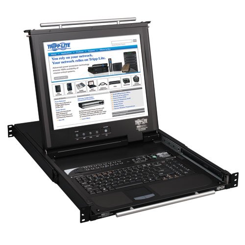 Tripp Lite B020-016-17-IP 1U Rackmount Console KVM Switch, 16-Ports, 17" LCD, IP Remote Access