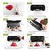 Razorri Dry/Moist Mode Selectable Preservation E5200-M Sealer Machine Automatic Sealing System for food savers & Sous Vide with Free 5 Vacuum Bags and 1 Roll, Black