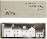 East of India Porcelain Mini Houses Gift Boxed Thinking of You view 4