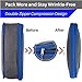Tripley Compression Packing Cubes with Space-Saving Double Zipper, Set of 3 Durable Compression Cubes (Grey / White)