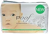 poof PF3300106 Biodegradable Antibacterial Disposable Diapers, 30 Count