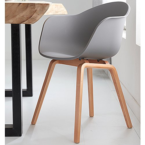Romeo-Set-da-2-sedie-da-lounge-in-stile-retro-ideali-anche-come-sedie-da-pranzo-materiale-Polipropilene-colore-grigio-43x80x53