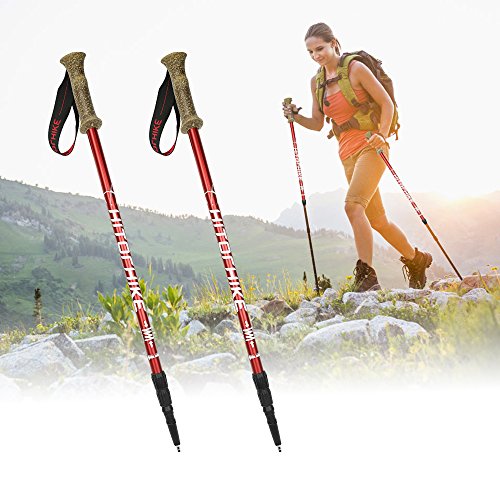 image for Hitorhike Long-Life Trekking Poles Aircraft Aluminum Alloy Collapsible