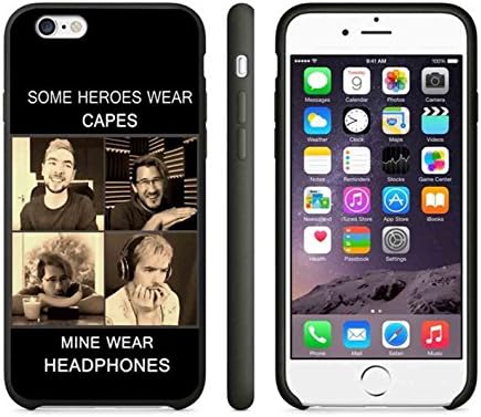 Markiplier And Jacksepticeye Heroes iPhone 6 Case / iPhone 6s Case - Black Plastic