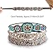 Women Headbands, Teenitor Rhinestone Beaded Elastic Headband for Women Girl Hair Accessories, Handmade vintage headbands Fits for Most, 3pcs