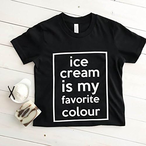 Kids back to school gift set: Ice cream tee, organic chocolate soap and DIY Bath bomb project with Lemon, Vanilla, Lavender and Peppermint bath bomb powder all you need to do is spray in water.