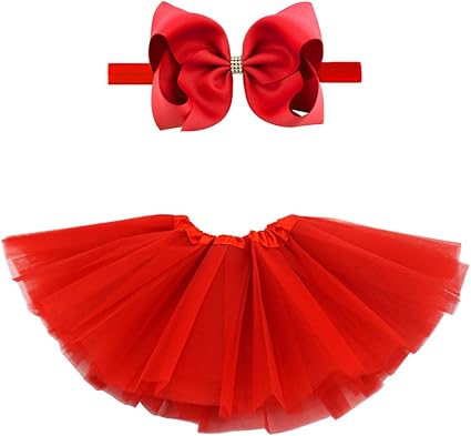 red baby tutu skirt