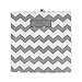 DII Collapsible Polyester Storage Cube, Chevron, Gray, Small