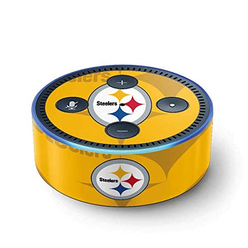 Click Here to See More Images NFL Pittsburgh Steelers Echo Dot (2nd Gen, 2016) Skin - Pittsburgh Steelers Double Vision Vinyl Decal Skin For Your Echo Dot (2nd Gen, 2016)