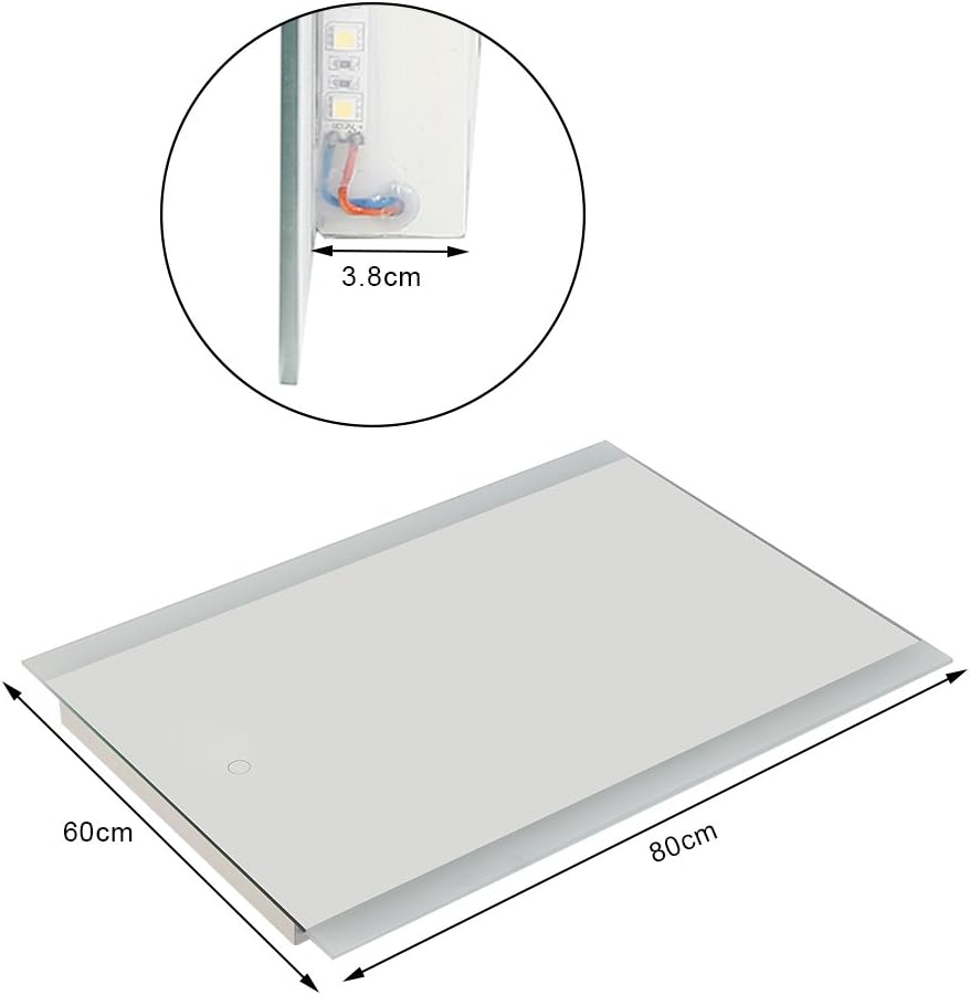 50 70 4mm 9w Avec Lumiere 9w Wefun Miroir Mural Salle De Bain Avec Eclairage Quincaillerie Quincaillerie De Salle De Bain Kendalfloral Com