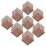 Enzotech Graphics Card Passive Heat Sink, 14 x 14x 14 mm, Copper, 8-Pack