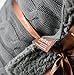 Cable Knit Sherpa Oversized Throw Reversible Blanket Faux Sheepskin Lined Cozy Cotton Blend Sweater Knitted Afghan in Grey White or Turquoise Blue (Charcoal)