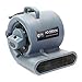 CFM Pro Air Mover Carpet Floor Dryer 3 Speed 1/3 HP Blower Fan with 2 GFCI Outlets - Stackable - Grey - Industrial Water Flood Damage Restoration