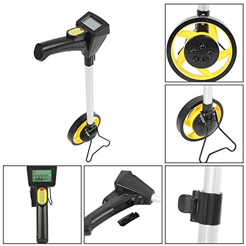 Digital Display Measuring Wheel - Large Digital LCD Display - Foldable Digital Distance Measuring Wheel Measure Road Land Builders Workers - with a Carrying Bag