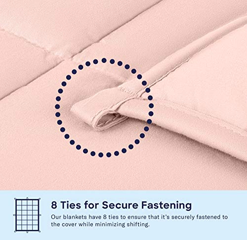 image for LUNA Weighted Blanket (15 lbs - 48x72 - Full Size) - Oeko-Tex Cooling 